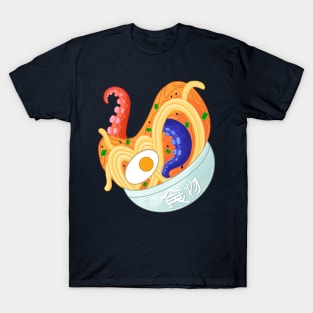 Octopus Ramen Japanese T-Shirt